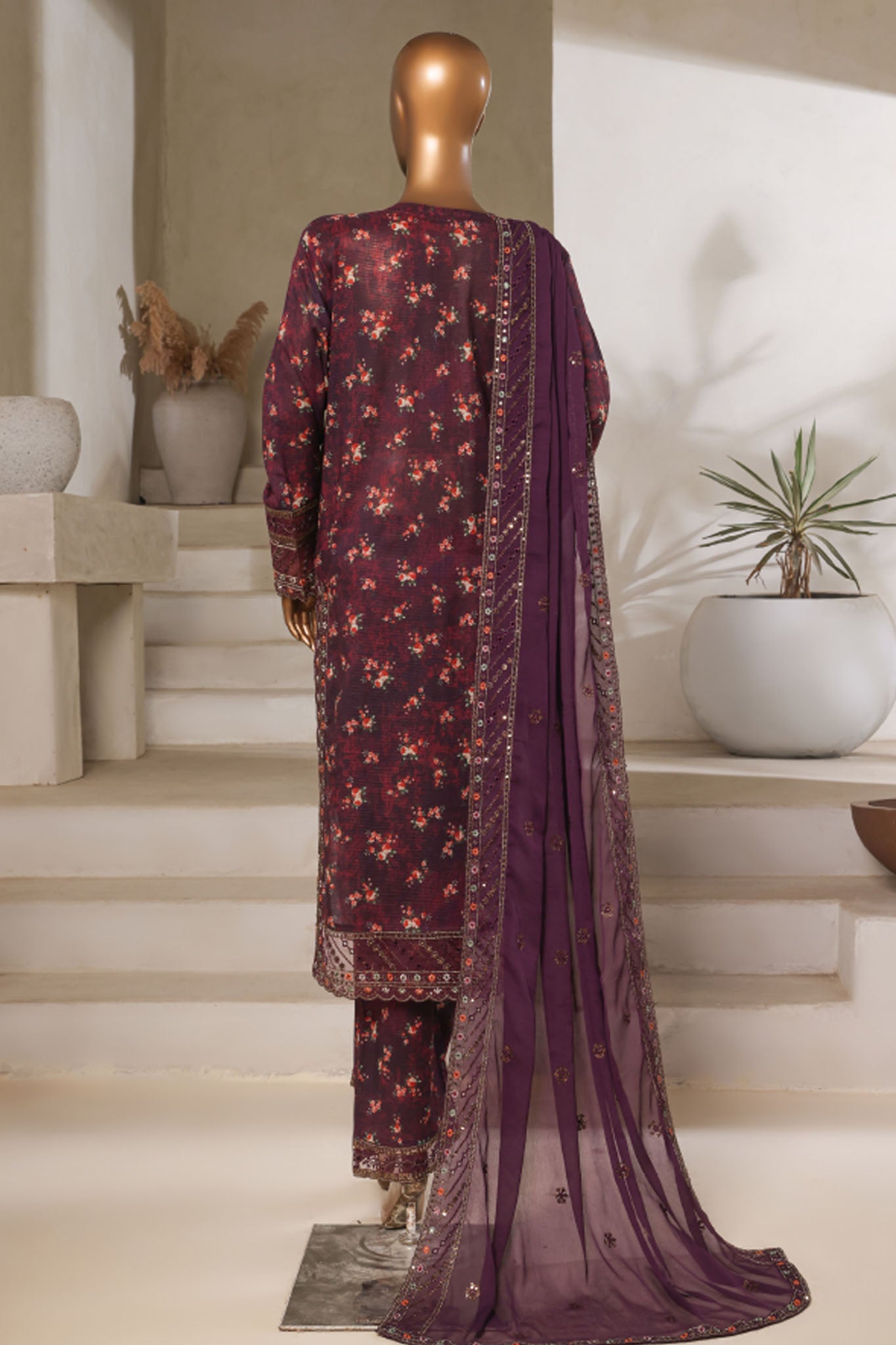 Malika By Sada Bahar Stitched 3 Piece Emb Festive Vol-05 Collection'2025-EMB-2125-Falsa