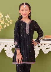 Modest Stitched 3 Piece Winter Edit Kids Collection'2025-3 Piece Khaddar Embroidered Black Suit