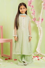 Shop the Foil Printed Net 3 Pc Suit for girls???stylish, elegant, and comfy fancy dress for kids. 