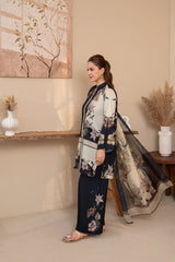 Aqs N Man Stitched 3 Piece Summer Collection'2025-Floral Whisper | AM-030