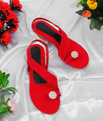 RTW Creation - Formal magenta thong sandals