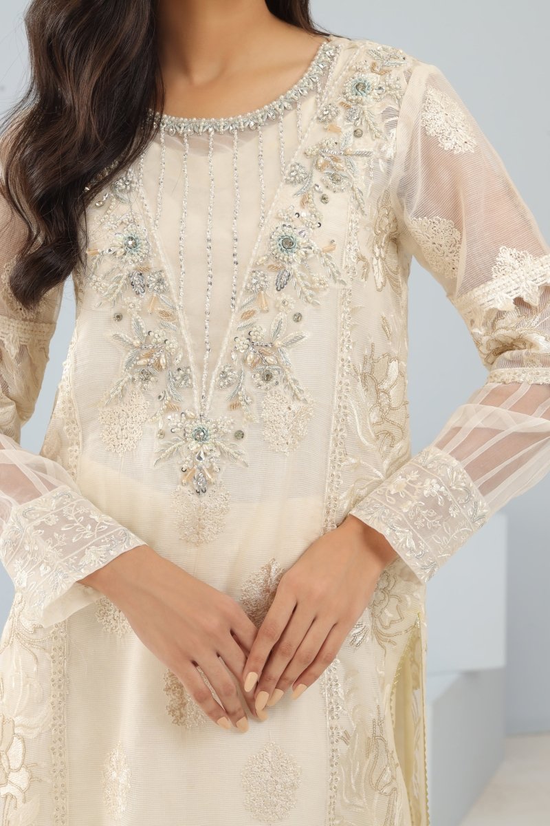 Manahils Stitched Formals K-217-Frosty Elegance