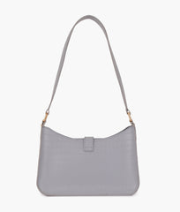 RTW Creation - Grey crocodile baguette bag