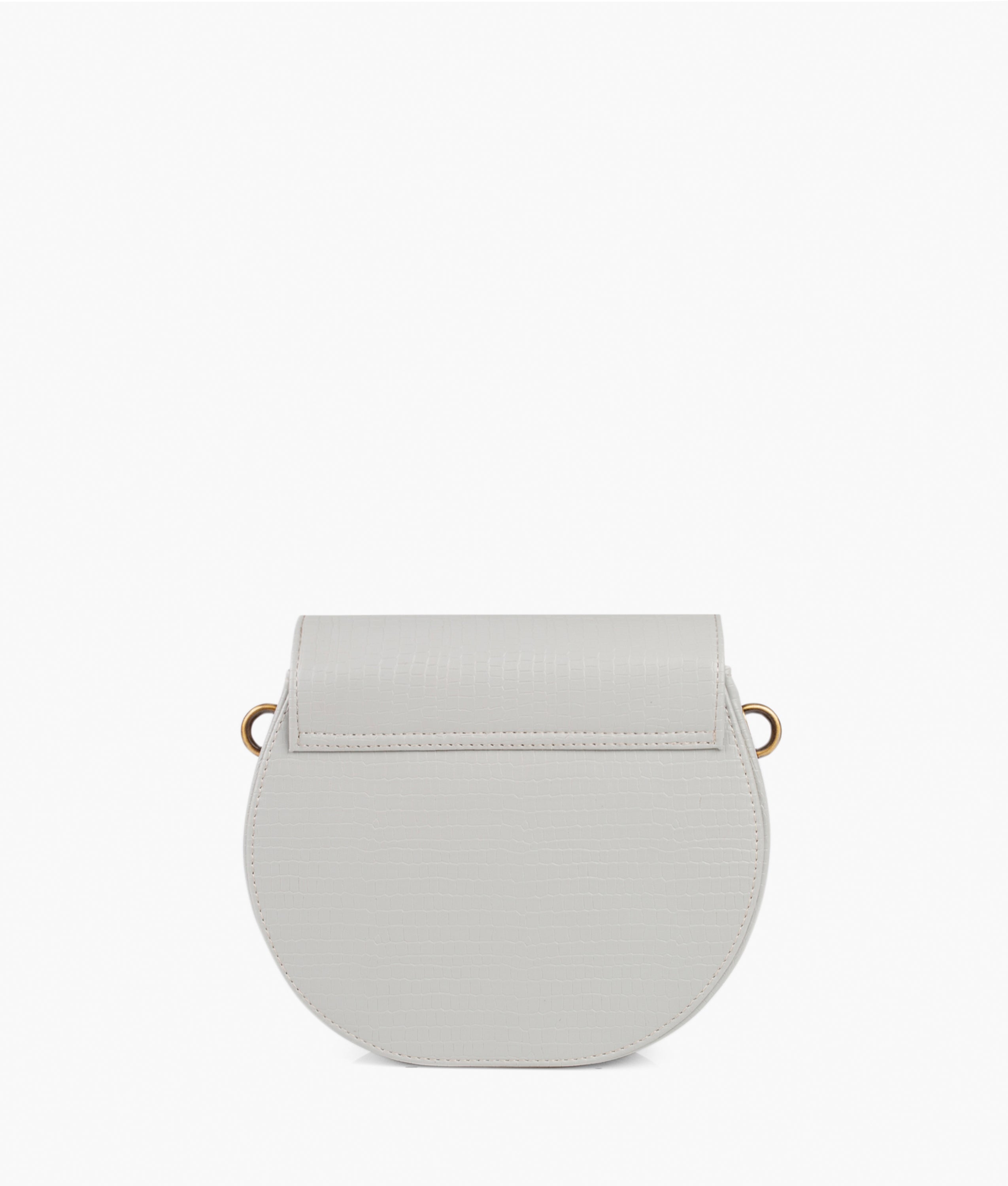 RTW Creation - Grey crocodile saddle bag