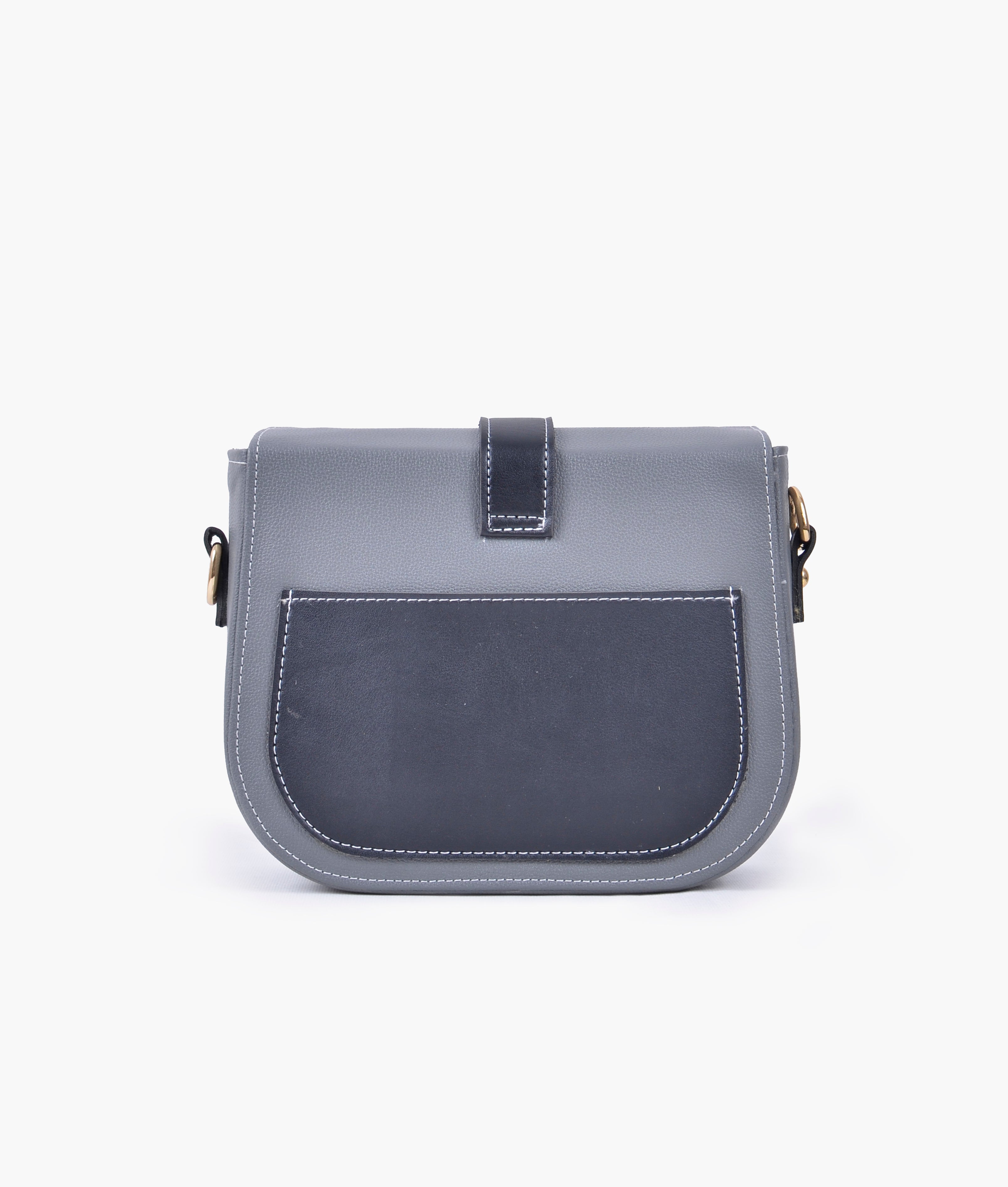 RTW Creation - Grey push-lock saddle bag