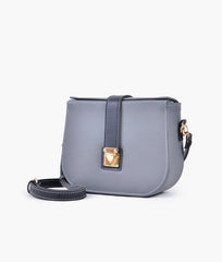 RTW Creation - Grey push-lock saddle bag