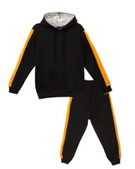 Little Bundles Stitched Kids Suit-Sunburst  Hoodie Set