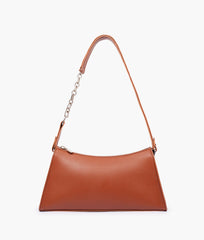 RTW Creation - Brown evening bag with chain handle