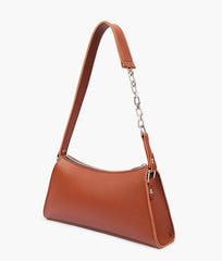 RTW Creation - Brown evening bag with chain handle