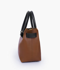 RTW Creation - Brown handbag with front buckle