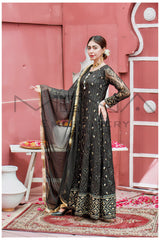 Manahils Stitched Formals Kurti 098