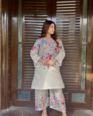 Zayne By Mashrib Stitched Summer Vol-01 Suit-Ivelle - 2pc