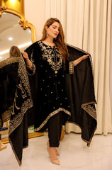 Panache Apparel Stitched Velvet Collection-Afreen
