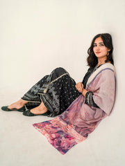 Tng By Md Stole Collection-Parizaad Stole (Pink D.S)