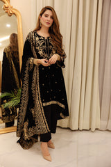 Panache Apparel Stitched Velvet Collection-Afreen
