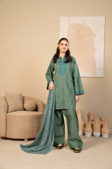Tiraz Stitched 3 Piece Summer Suit-Rahma