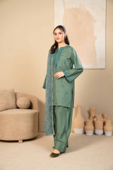 Tiraz Stitched 3 Piece Summer Suit-Rahma