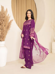 Tiraz Stitched 3 Piece Summer Suit-Ufaq