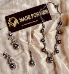 Made For Her-Beautiful Necklace - Black Polish - KSH067
