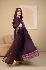 Tiraz Stitched 3 Piece Summer Suit-Mahrukh