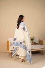 Tiraz Stitched 3 Piece Summer Suit-Nayab