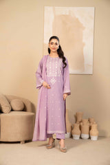 Tiraz Stitched 3 Piece Summer Suit-Taleyah