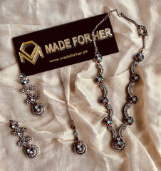Made For Her-Beautiful Necklace - Black Polish - KSH067