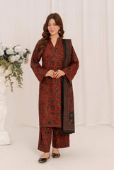 Feathers Unstitched Winter Arrivals Suit-SOLVAN-FT590