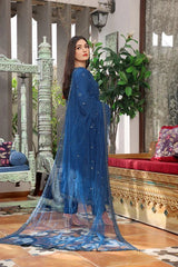 Dressline Semi Stitched 3 Pcs Emb Luxury Chiffon Collection