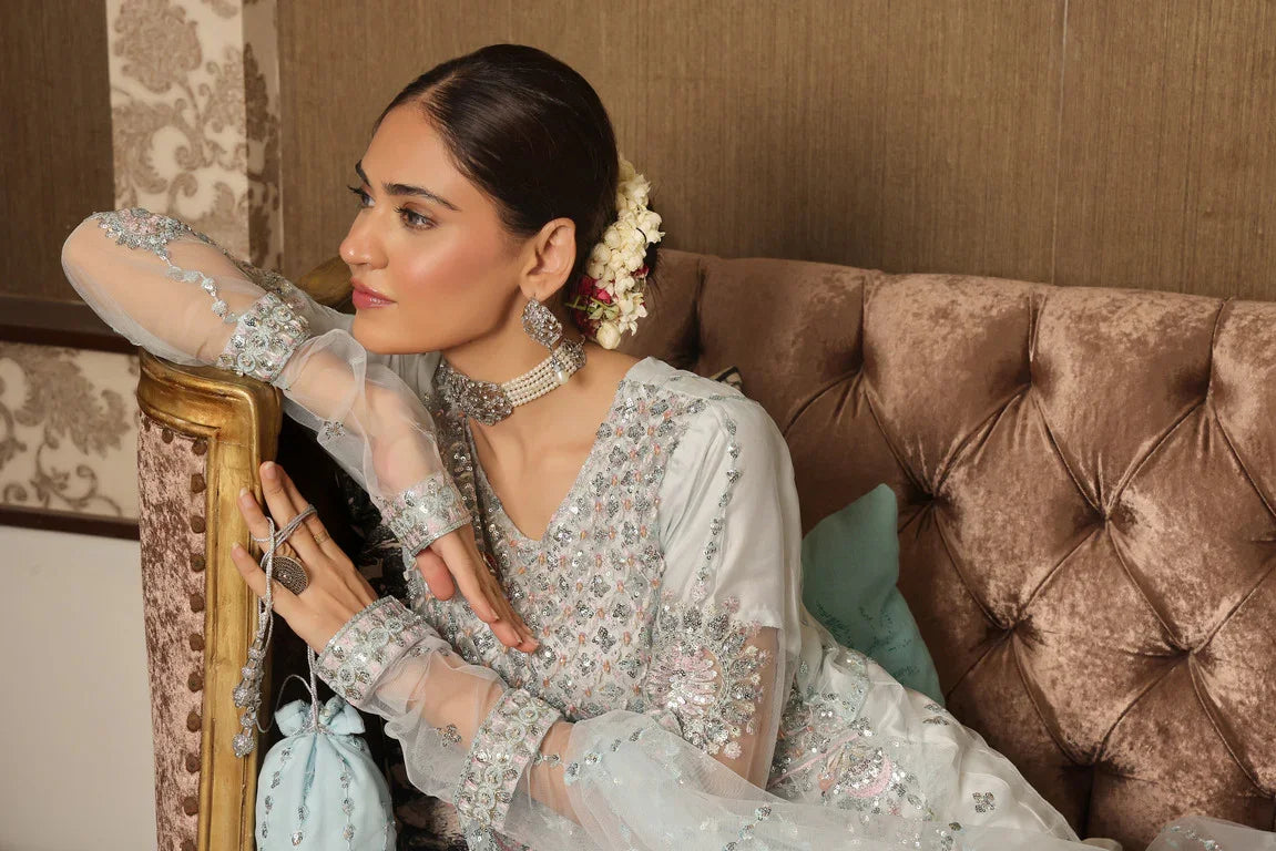 Dressline Semi Stitched 3 Pc Luxury Emb Net Collection