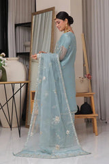 Dressline Unstitched 5 Pc  Luxury Emb Organza Collection