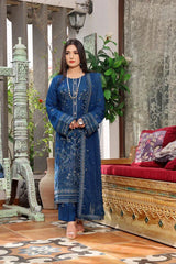 Dressline Semi Stitched 3 Pcs Emb Luxury Chiffon Collection