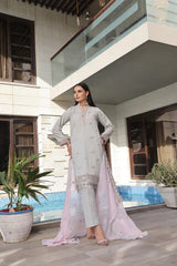 Dressline 3 Piece Fancy Emb Chikankari Net Collection