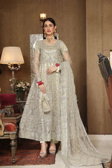 Dressline Semi Stitched 3 Pc Luxury Emb Net Collection