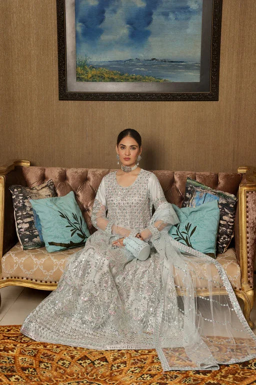 Dressline Semi Stitched 3 Pc Luxury Emb Net Collection