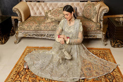 Dressline Semi Stitched 3 Pc Luxury Emb Net Collection