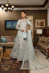 Dressline Semi Stitched 3 Pc Luxury Emb Net Collection