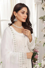 Dressline Semi Stitched 3 Pcs Emb Luxury Chiffon Collection
