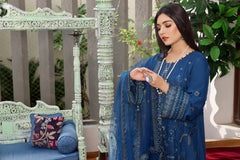 Dressline Semi Stitched 3 Pcs Emb Luxury Chiffon Collection