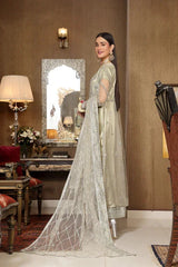 Dressline Semi Stitched 3 Pc Luxury Emb Net Collection