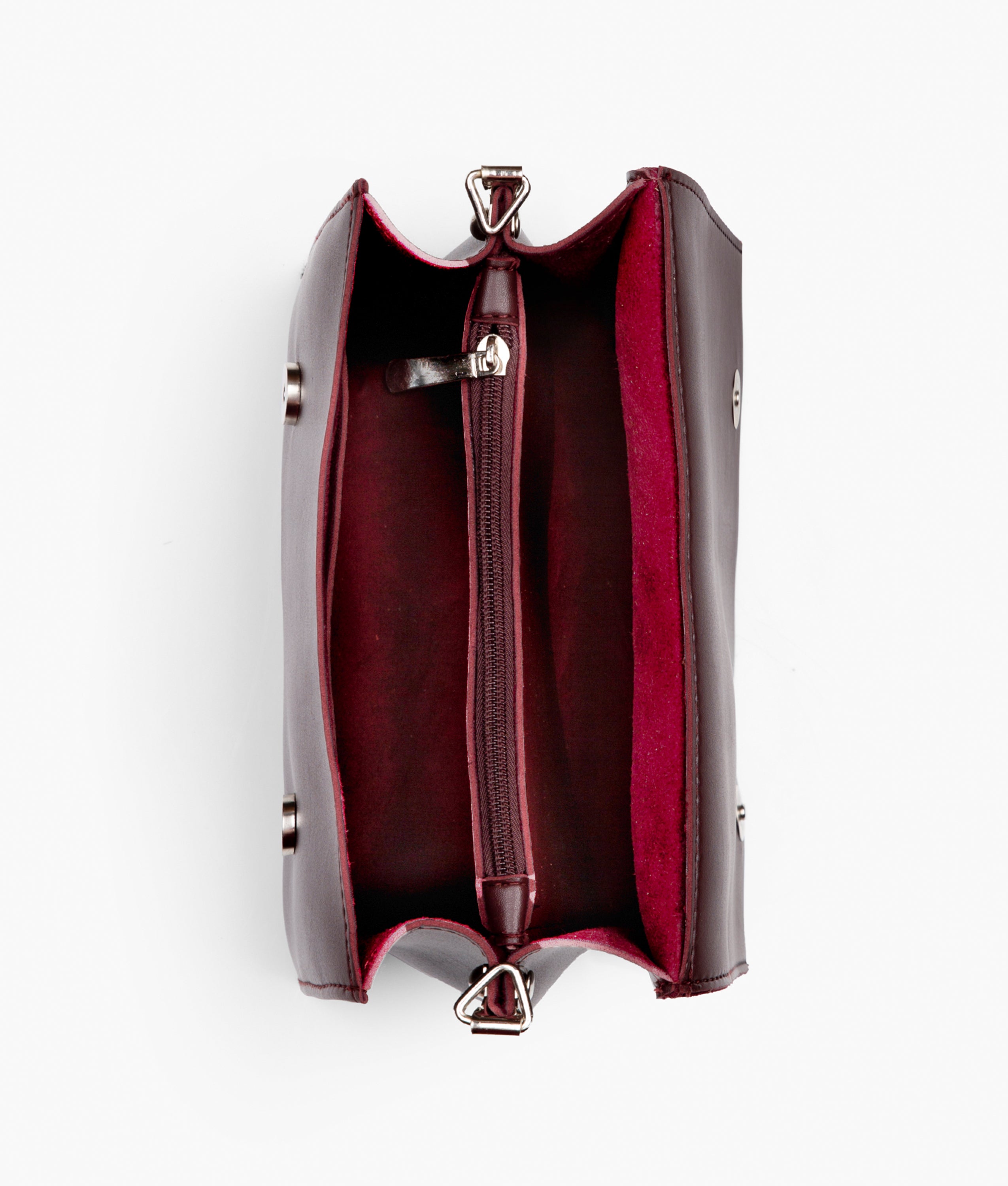 RTW Creation - Burgundy mini cross-body bag