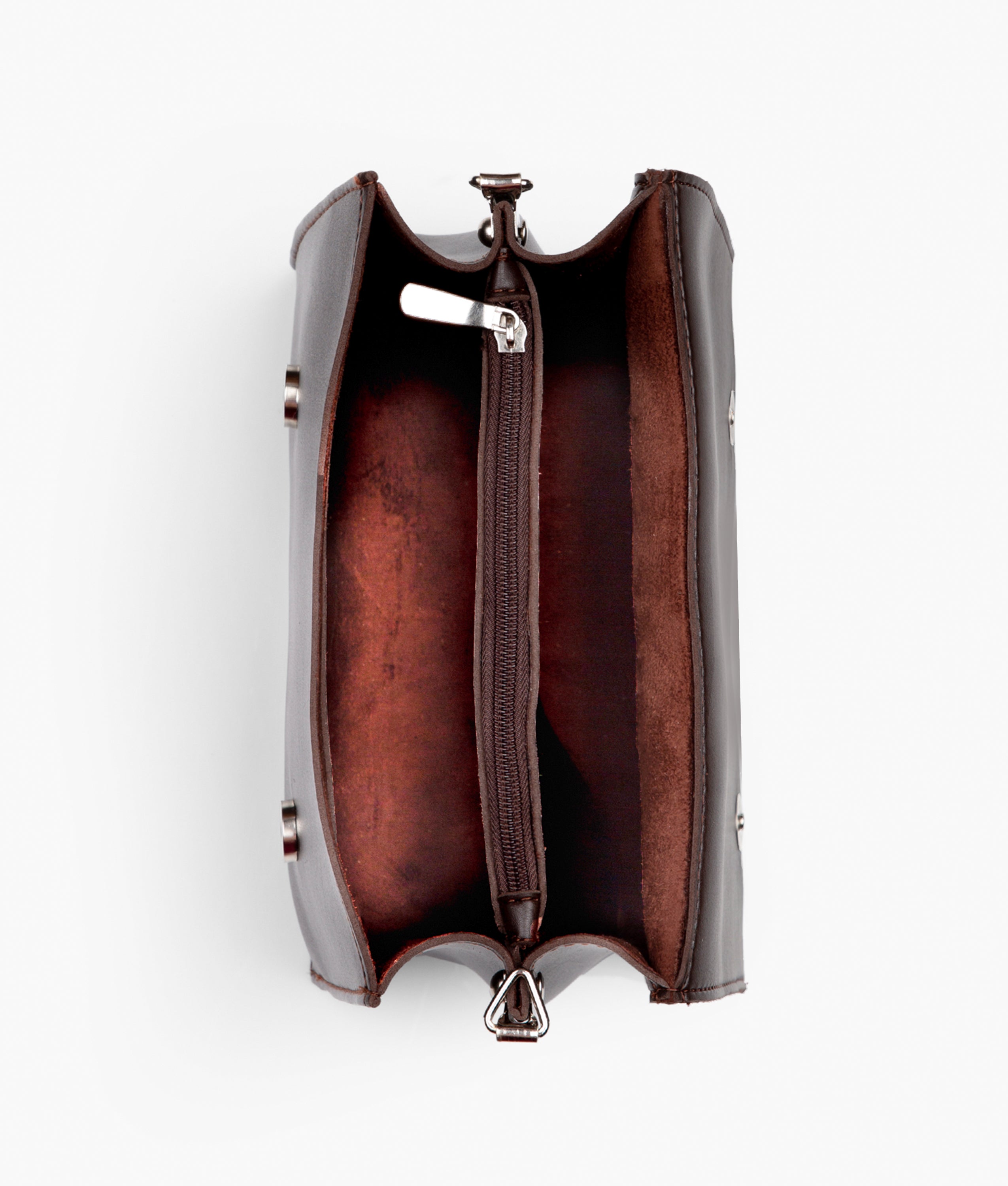 RTW Creation - Dark brown mini cross-body bag