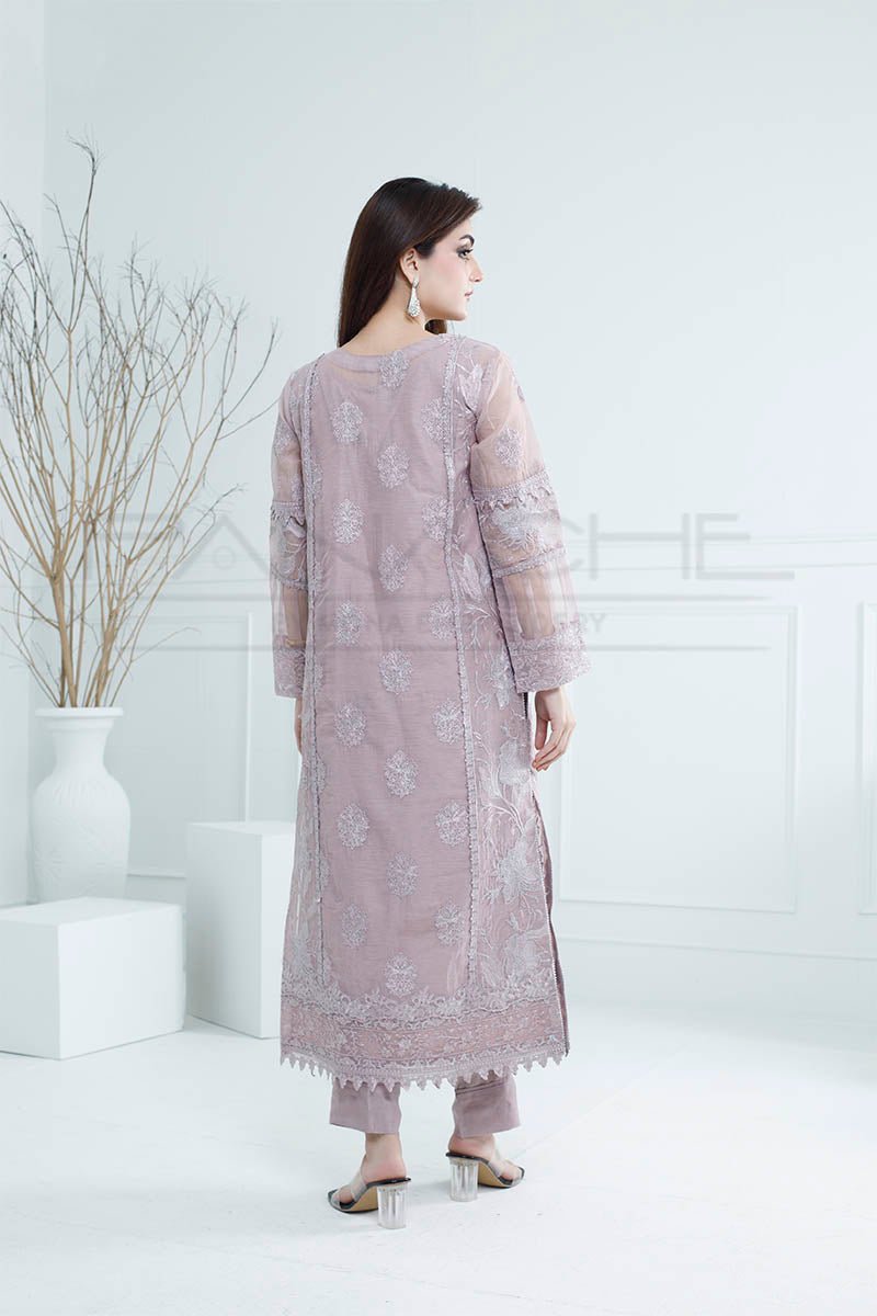 Manahils Stitched Formals K-217-Lilac