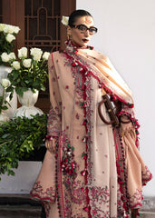 Hussain Rehar Unstitched 3 Piece Karandi A/W Suit-Lali
