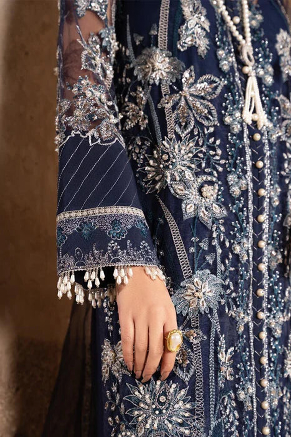 Meeral Unstitched 3 Piece Luxury Formals Pret Collection'2025-Meeral - Meena - Meeral Luxe