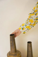 Gulbahar By Arha Eman Stitched Summer Suit-Lemon – Yellow