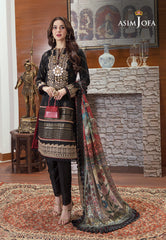 Asim Jofa Luxury Lawn Ajrl-10 Embroidered Woven Jacquard Lawn 3 Pcs