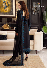 Asim Jofa Rang e Noor Ajrn-02 Embroidered Lawn Silk 3 Pcs