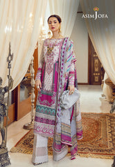 Asim Jofa Luxury Lawn Ajrl-14 Embroidered Lawn 3 Pcs