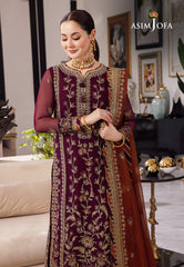 Asim Jofa Rang e Noor Ajrn-23 Embroidered Chiffon 3 Pcs